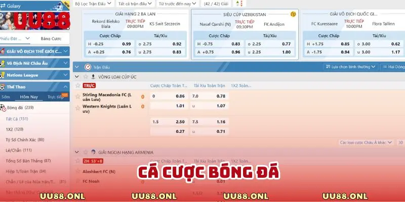Hình thức đặt cược bóng đá nổi tiếng với đông đảo hội viên tham gia